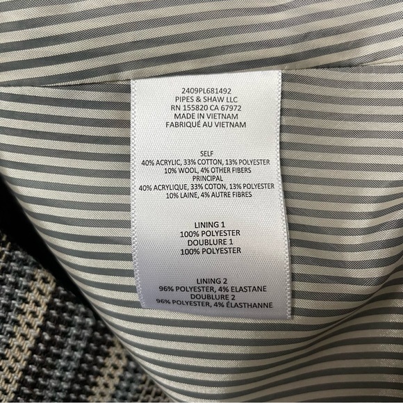 Veronica Beard Plaid Miller Dickey Jacket Black Multi - Picture 2 of 10